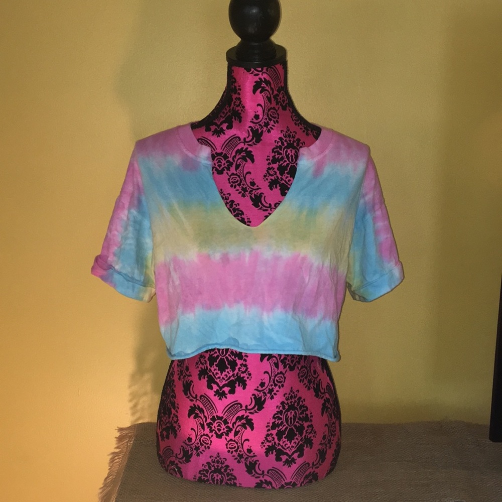 Rainbow crop top